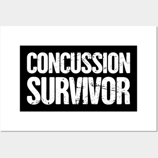Survivor - Get Well Gift Cracked Skull Concussion Posters and Art